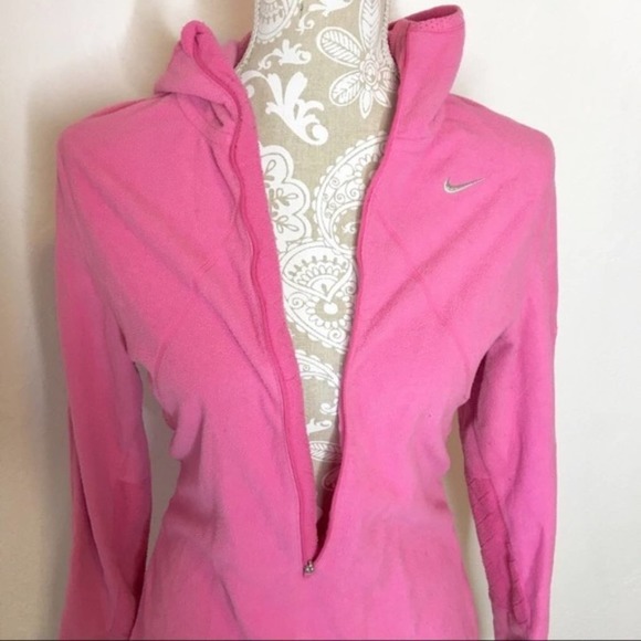 NIKE Small Therma Fit Pullover Hoodie Pink bh127 - Picture 7 of 7